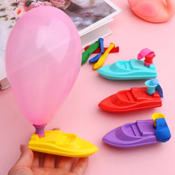 New With 3 Balloons Balloon Power Boat DIY Science Experiment Balloon Car Educational Equipment Inertia Toy Kindergarten