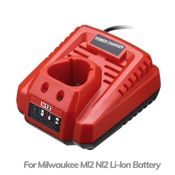 S9a29bea3eeb442b5bf05ee861f7ca0eeg.jpg Battery Charger For Milwaukee M12 N12 Lithium-Ion Battery 3A fast charging Replacement 48-11-2401 48-11-2402 C12B C12BX