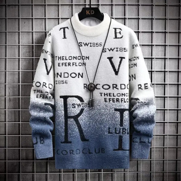 S9a781888fcb1442487924bed04c0ddf8Z.jpg 2022 Autumn Winter Men's Sweater Korean Fashion Men Clothing English Elements Sweater Men Casual Pullover O-Neck Sweaters Men