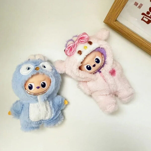S9b51eac70fee48dd82a7de2e63ae0752t.jpg Labubu Doll Clothes Baby Penguin Onesie Labubu 4.0 Idol Dolls 10cm Plush Doll'S Clothes Sitting Party Accessories 
