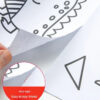 Kids Coloring Paper Roll Sticky DIY Drawing Graffiti Art Color Filling Educational Toys for Children Wall Floor Painting Gifts