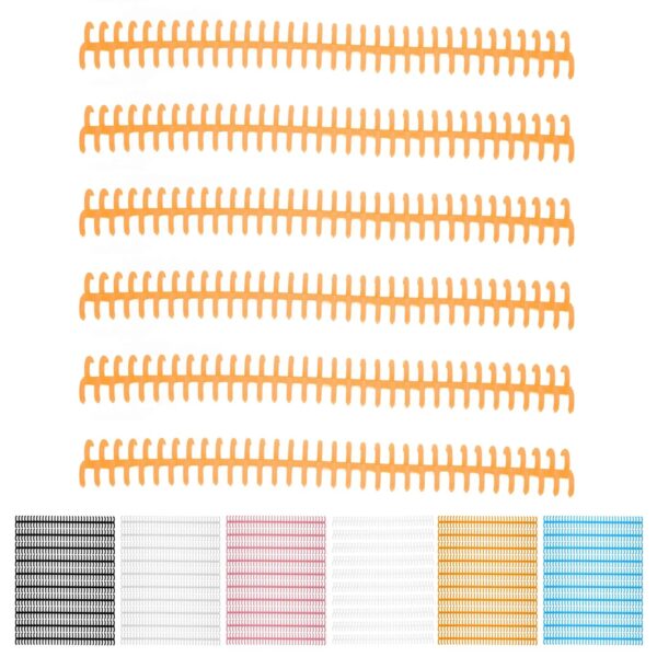 【New】10PCS 34 Hole Binding Spine Plastic Split Loose Leaf Rings Detachable Binding Loop 12mm Diameter Detachable Binding Loop