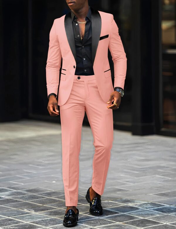 S9cd0f8b791e647f5aea4062ca4dc8c3bt.jpg 2-Piece Men's Suit Suitable For Wedding Business Suits, Single Button Jackets And Pants Sets, Slim Fit Jacket Sets