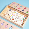 S9cee6a3f1fdb4232beae45382b18dadeF.jpg New Popular Pattern Matching Game Shape Cognitive Toy Educational Toys Wooden Multi functional game box gift Boys and girls