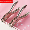 S9d4cdbe43ca442f7a762601abe02082e0.jpg Handheld Single Hole Puncher 6mm Diameter Eye-Catching Manual Hole Punch for Students Thick Paper A4 Sheets Cards & DIY Projects