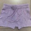 S9debe157f967493d9cd3d8bf9b27e50c8.jpg Womens Beach Shorts Hollow Out Knitted Lace Drawstring Elastic Waist Soft Breathable Loose High Waist Summer Bikini Shorts