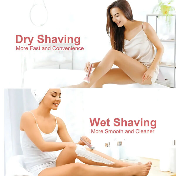Electric Body Hair Trimmer For Women,Bikini Trimmer And Underarm Hair Razor,AL Material,Lithium Battery,Epilaotor Grooming Kit