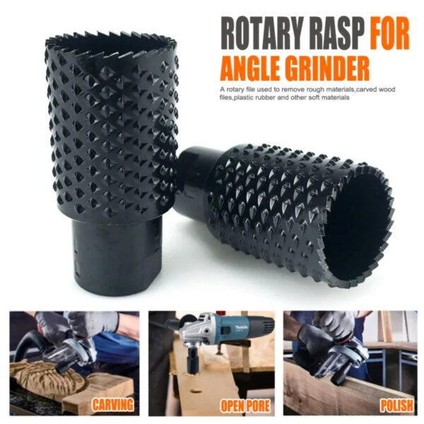 M10/M14 Rotary Rasp Grinder Hole Opener Angle Wood Grinding Carving File Polish Cutter Burr Sanding Disc Head Abrasive Tool