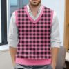 S9f4a8e07bfaa4dcf8d5d74d28b404246T.jpg Sleeveless Top For Man Chess Vest Waistcoat Diamond Grid Woolen Sweater Vest Sleeveless Jackets For Men Vest Men Chaleco Lana