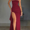 S9fa8326a8da8479ca4e0d54c331e04ba5.jpg Sexy Strapless Backless High Split Maxi Dress For Women Black Off-shoulder Sleeveless Bodycon Club Party Long Dress Clothes