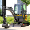 Customized 1 Ton 2 Ton 1t 1.7t 2t Hydraulic Crawler Backhoe Mini Digger Micro Bagger Excavator Small Crawler Excavators garden