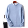 Sa0626a5bbd8e4c59a956e6d60a4e6edcK.jpg Autumn Winter Men Cashmere Sweater O-neck Soft Warm Pullovers Male Loose Knitted Shirt Korean men's winter blouse