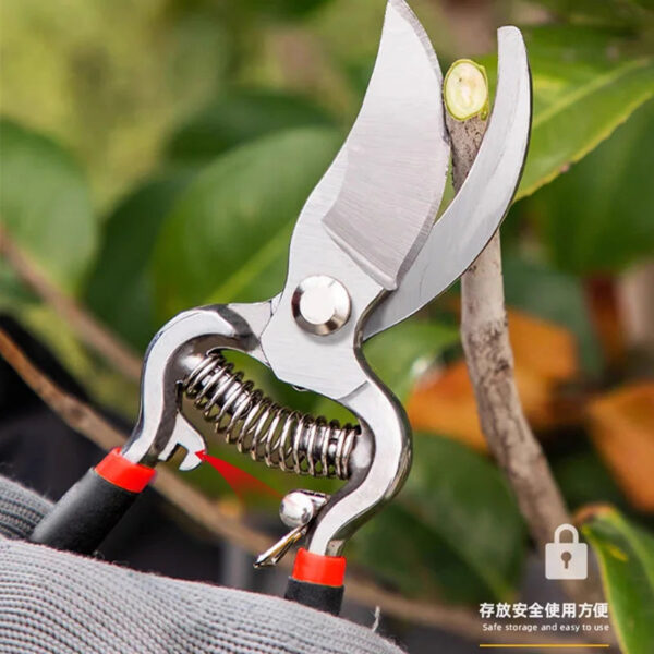 Sa08fbe6a89fb4cf3ba0d529eb641d2f18.jpg Garden Tools Secateurs Garden Pruner Shears High carbon steel Blade Pruning Scissors for Bonsai Fruit Trees Flowers Branches
