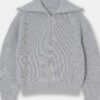 Sa0b484741b5a4c79b63e302e10a9d3d8a.jpg Women's Turtleneck Loose Lapel Striped Knitwear Women Pulovers New Simplicity Half Zipper Casual Fashion Women Sweaters 2025