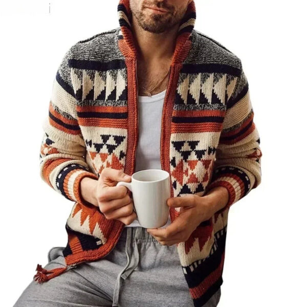 Sa0e036b9e84b4e26a64adb034cda624cp.jpg New Men's Knitted Sweaters Jackets Autumn Winter Long Sleeve Cardigan Sweaters Casual Coats Jacket Men's Knitted Clothing