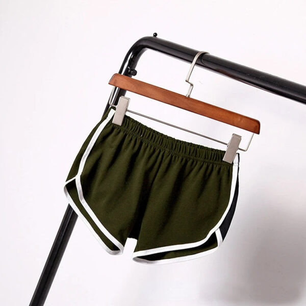 Sa112f4cc92df448689695bdcc2c972830.jpg Summer Women's Shorts Fitness Breathable Solid Color Sports Fashion Casual Elastic Female Jogging Szorty Damskie