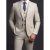 Sa1bb8e44e848466985b95a524f77d89f9.jpg Suit (Blazer+ Vest + Trousers) Men's Fashionable Gentleman Business British Style Solid-color Banquet Host Casual Wedding Suit