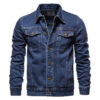 Sa280bb534c724b89a48bae7f0bc0e3f0C.jpg 2025 Autumn Men Solid Denim Jackets Fashion Motorcycle Vintage Jeans Jackets Hommes Slim Fit Cotton Casual Black Blue Coats
