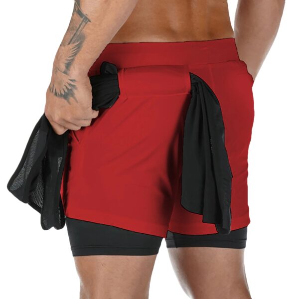Sa2c529ce6471462196f6b64f4af84ed56.jpg Men Shorts 2 In 1 Double-deck Quick Dry GYM Sport Shorts Fitness Jogging Workout Men Sports Short Pants