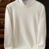 Sa30cc713d13f4d76a0d55cbb81b7bbd9u.jpg Choice Men's Wool Sweater Autumn Winter New Round Neck Pullover Loose Solid Color Bottoming Shirt Long Sleeve Smart Casual Tops