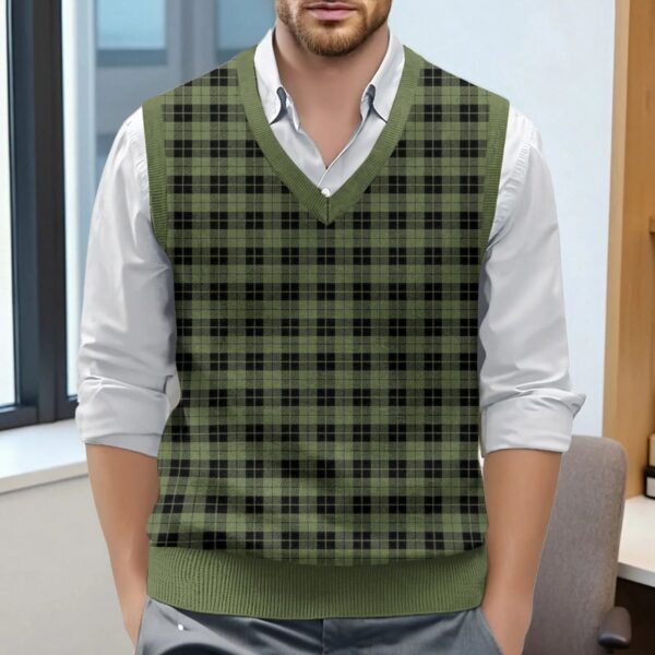 Sa31e821bc2204a6abfc55eb7f4cac2c1S.jpg Sleeveless Top For Man Chess Vest Waistcoat Diamond Grid Woolen Sweater Vest Sleeveless Jackets For Men Vest Men Chaleco Lana
