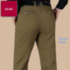 Sa476b1d2c25a4937b3ef0389dd14be37c.jpg New Arrival 100% Cotton Summer Autumn Men's Casual Pants Fashion Solid Black Beige Gentle Thicken Trousers Brand Smart Suit Pant