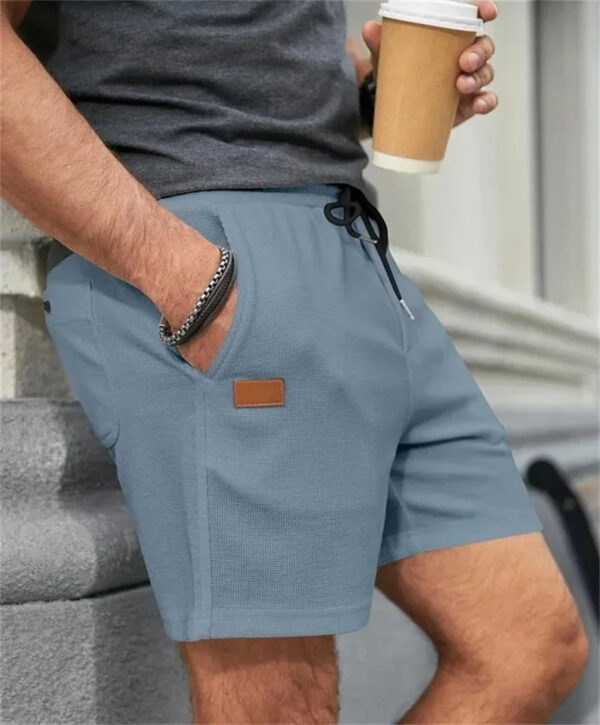 Sa47b852aee244bb9b1fc102c4b8c18a4r.jpg 2024 Summer New Solid Color outdoors sport Shorts breathable loose Fitness training short pants Men's sweatpants