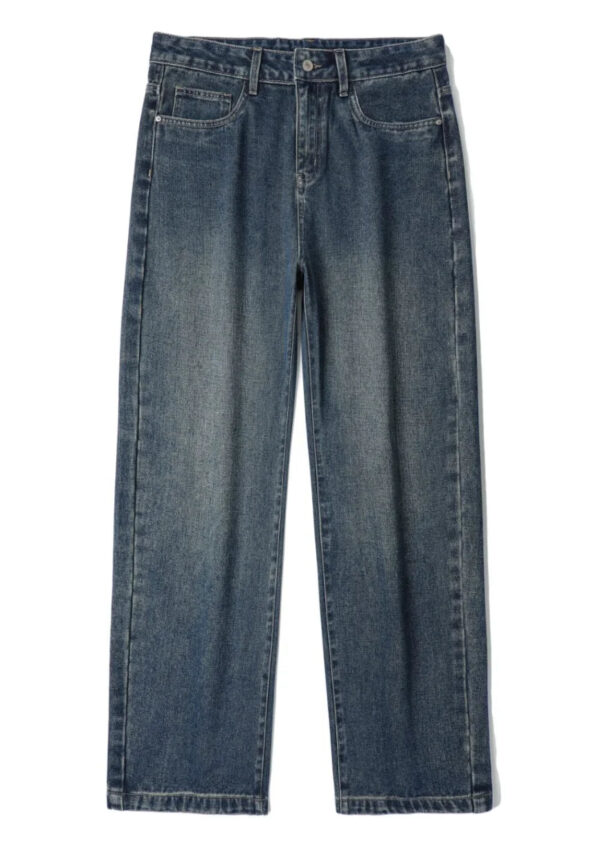 Sa4979e9244984ac6a6a97c8ed1e1fff1m.jpg Mens Elastic Waist Jeans Relaxed Fit Men's Blue Jeans with Elastic Waist with Zipper and Button