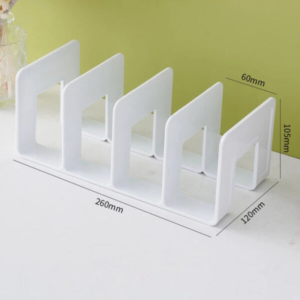 Desktop Four Grid Bookshelf Student Book Storage Bookshelf For Office Documents File Bag For Books Stationery Organize Supplies