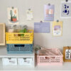 Simple Table Top Folding Storage Basket Decorative Plastic Storage Box Stationery Cosmetics Toy Stackable Storage Box