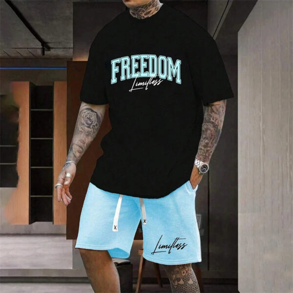 Sa581c106829946b4a36cd220b34929e9c.jpg 20024 Outdoor Sports Style Men's Suit Basketball Suit Summer Seaside Holiday Leisure Wear Men's Home Loose Comfortable Pyjamas
