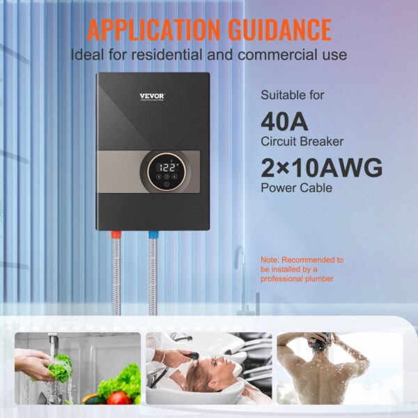 Sa5b50b6b327a450ab5f9c14dc0d1cf16z.jpg SucceBuy Instant Water Heater 8/13.8/18kw On Demand Electric Water Boiler Digital Temperature Display & Easy Installation