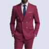 Men Double Breasted Suit Black Slim Fit High Quality Wedding Costume Party Prom Gold Button Male Suits