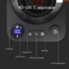 Sa6b28c722b654021899254fb41c8d4f13.jpg 110V/220V Gooseneck Electric Kettle Smart Temperature Control Pot 1200W Rapid Heating Kettle 304 Stainless Steel Liner Pot 900ml
