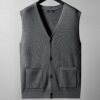 Sa717cb477db7439298b55314ee748dc25.jpg Large knitted sweater, men's new cardigan vest, autumn and winter large loose fat sweater.