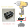 Adaptor for Makita 18V battery convert for Dewalt XR 20V max tool use replace for DCB204 DCB205   (ship adaptor only)