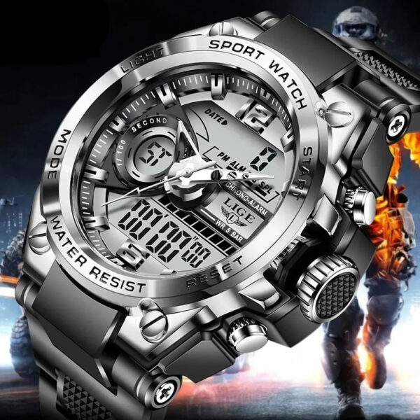 Sa79a0b8e496d40d188a32c2bc61dfd62D.jpg LIGE Men Military Watch Digital 50m Waterproof Wristwatch LED Quartz Clock Sport Watch Male Big Watches Men Relogios Masculino