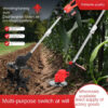 Multifunctional Household Lithium Battery Micro-Tiller, Electric Lawn Mower, Weeding Rotary Tiller  Scarifier, Soil Turning Tool