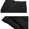 Mid Age Mens Pants Winter Thermal Dress Trousers Thick Warm Business Casual Office Wear Elastic Waistband Plus Size