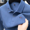 High end embroidery craft polo shirt long sleeved brand autumn Men's Wear comfortable breathable cotton casual business T-shirt
