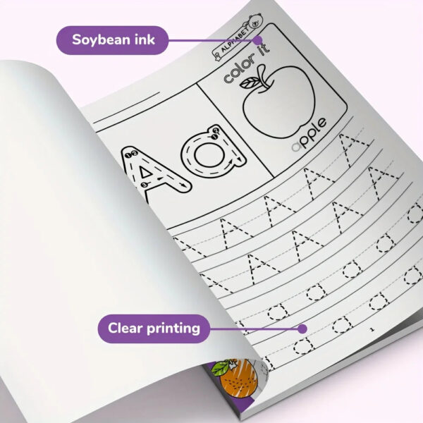 Sa8827111735f4eec899b07bb664e0525h.jpg Preschool Learning Activities Educational Workbook Alphabet Letter Tracing Color Books for Kids ABC Busy Book for Boys Girls