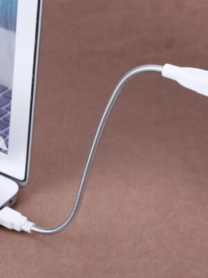 Sa8f196e9837c4ba9b5c195cc4e81fbb9k.jpg 29cm Usb Male To Female Extension Cable Led Light Adapter Wire Metal Flexible Tube For Portable Power Supply Notebook Charger