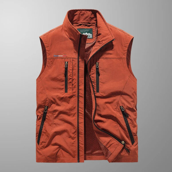 Sa9b80772b3ab4d52820c9229036d51b9Q.jpg 2025 Personalized yelek red Multi Pockets nylon Cargoes Fisherman vest fishing Journalist Photography Camping Waistcoat vest