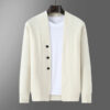 Saaa113bae9fe4e768b96d212e0fab95bd.jpg 2025 Autumn Winter New Thick Cardigan 100% Pure Wool Men's Versatile Jacket V-Neck Loose Casual Highend Knitted Cashmere Sweater