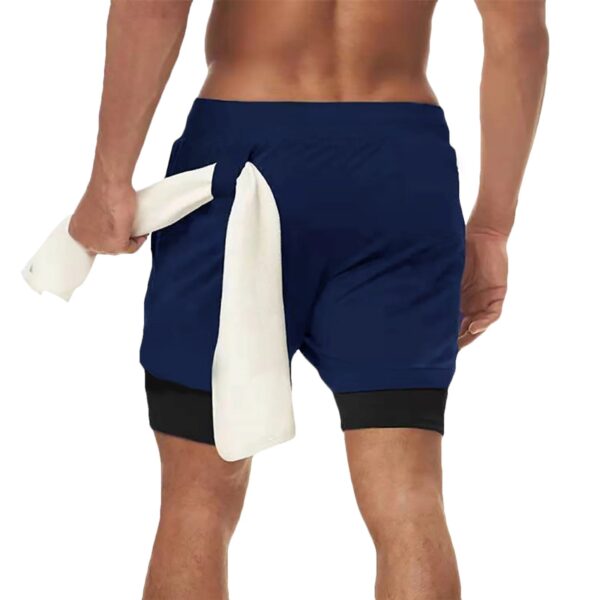 Saad3be1da0b94183a1867396e92916a5n.jpg Men Shorts 2 In 1 Double-deck Quick Dry GYM Sport Shorts Fitness Jogging Workout Men Sports Short Pants
