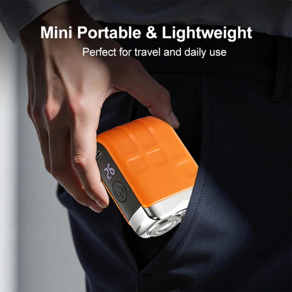 Electric Shaver for Men Mini Electric Razor Beard Trimmer USB Rechargeable Men's Shaving Machine Dual Blade Men Electric Razor