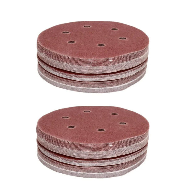 Sab0e0216add94aca9841dd221efa8c2dF.jpg 5/10/20/30/50pcs 6 Inch 6 Holes Sanding Discs 40, 80, 120, 180, 240 Mesh Flocking Sandpaper Orbital Sander Hook and Sand Paper