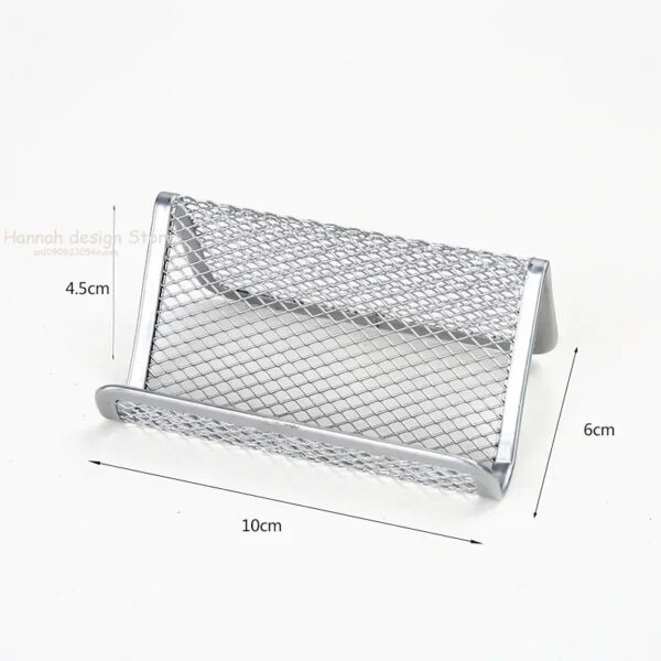 Sab25de2fe9b44e51a8003c84f5f765e0G.jpg Metal Mesh Portable Business Name Card Holder Display Stand Rack Desktop Table Organizer Home Desk Storage Stand