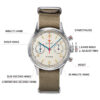 Sac888fa2a7094be6a22ab96877b0b079x.jpg RED STAR 38mm Men's 1963 Chronograph Mechanical Watch Pilot with Seagull Movement ST1901 Air Force Aviation Sapphire Goose 40mm