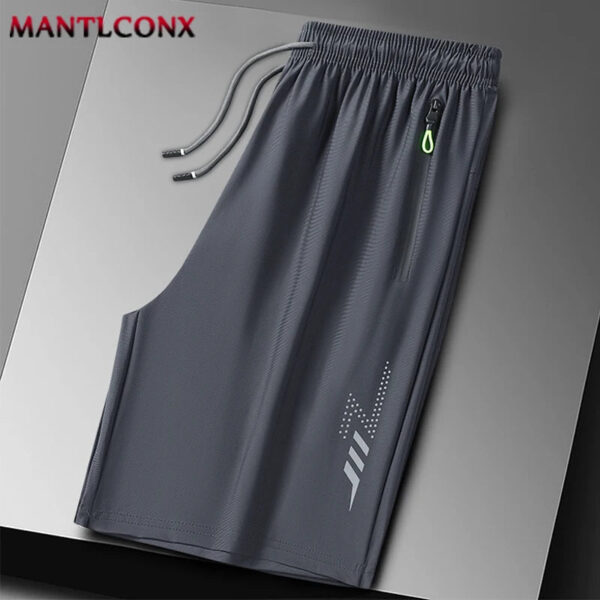 Saca2e8793c434cb189bd41ef95f5efd52.jpg Summer Men's Shorts Cool Sportswear Running Sport Shorts Casual Bottoms Gym Fitness Training Jogging Short Pants Men Black Gray